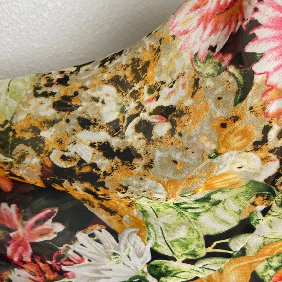 Cover Up Swim Cardigan Floral Fringe Sz M - Picture 5 of 9